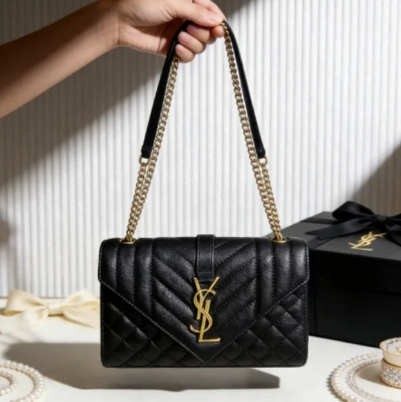 YSL Envelope Quilted Leather Chain Bag - Picture 2 of 6